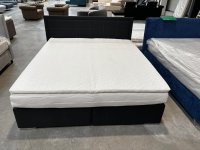 Boxspringbett 180x200 cm Anthrazit mit Topper & Matratze H4 - Bild 2