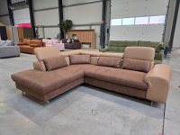 Ecksofa Teilleder Beige/Braun mit Schlaffunktion & Bettkasten - Bild 2