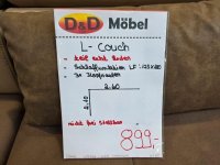 Ecksofa Teilleder Beige/Braun mit Schlaffunktion & Bettkasten - Bild 4