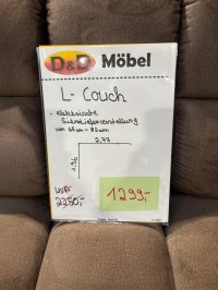 Ecksofa Braun mit motorischem Sitzvorzug - Bild 3