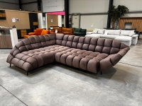 Ecksofa Braun mit motorischem Sitzvorzug - Bild 4
