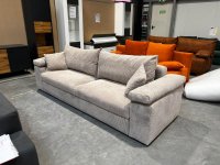 Schlafsofa Federkern mit Bettkasten Cord Cappuccino - Bild 1