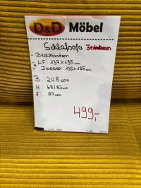 Schlafsofa Gelb mit Federkern & Bettkasten - Bild 4