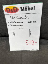 Wohnlandschaft Schlafsofa Grau mit Bettkasten - Bild 3