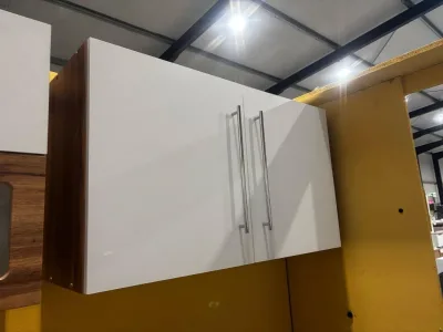 Hängeschrank Wotaneiche/weiß matt 100x34x57 cm