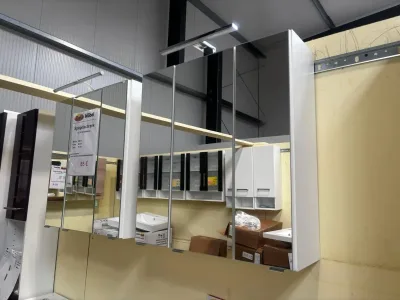 Spiegelschrank weiß 60x21x64 cm mit LED Bad Hamm