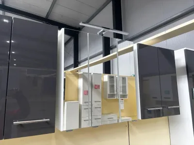 Spiegelschrank Weiß 60x21x64 cm mit LED-Beleuchtung