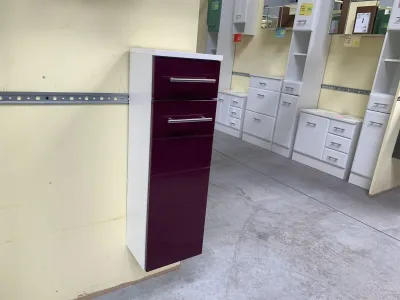 Hängeschrank Aubergine Hochglanz 25x21x79 cm