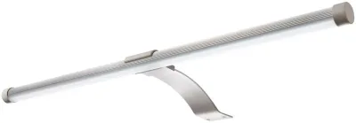 LED Aufsatzleuchte silberfarben 40 cm mit Steckdose