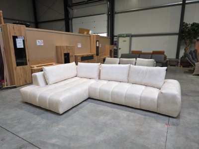 Ecksofa Velours Bubble-Optik