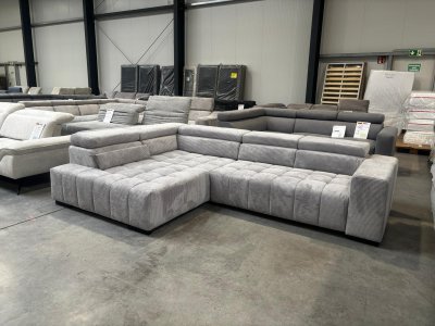 Schlafsofa Eckcouch mit Schlaffunktion Grau