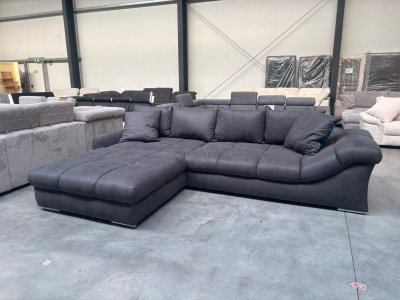 Ecksofa Alcantara Grau – 230 x 335 cm
