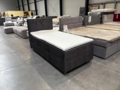 Boxspringbett 100x200 mit Bettkasten und Topper