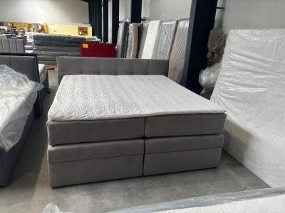 XXL Boxspringbett 200x220 cm mit Topper & 2 Bettkästen