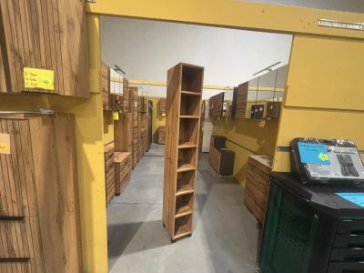 Badregal Wotaneiche Stand- & Hängeregal 7 Fächer NEU