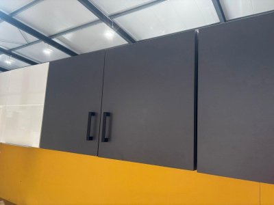 Küchenhängeschrank 100 cm in Grafit/Grau matt