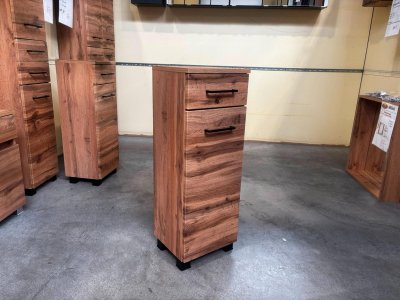 Midischrank Wotan-Eiche – Badmöbel, 30×27×79/84 cm