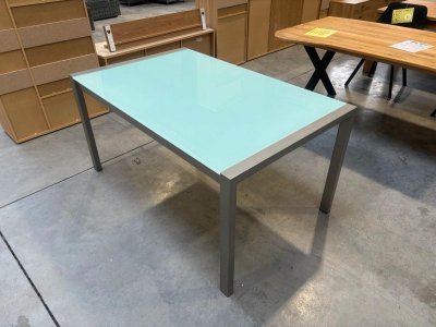 Ausziehtisch Milchglas 152/213x95 cm