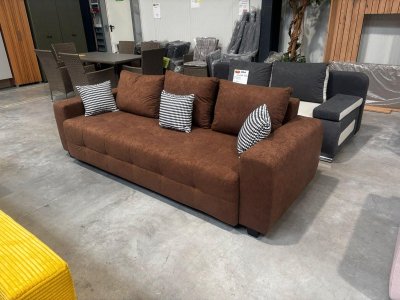 Schlafsofa mit Bettkasten & Schlaffunktion - Braun