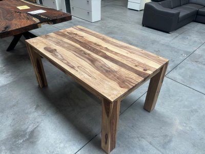 Ausziehbarer Esstisch Sheesham massiv 160-200x90 cm