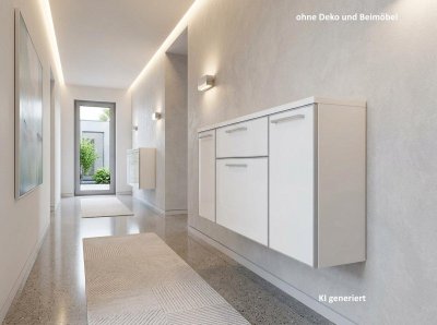 Voss Hänge-Schuhschrank Glasfront 121cm Weiß