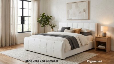 Boxbett 200x220 cm mit Topper & 2 Schubkästen