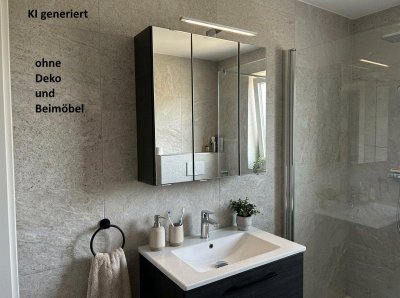 Spiegelschrank 60 cm LED Graphit - Neuware