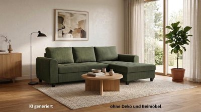 NEU: Schlafsofa mit Bettkasten & Schlaffunktion (Grün)