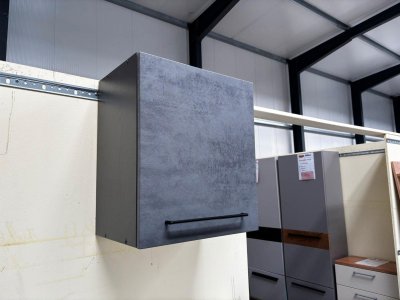 Hängeschrank 50 cm Küchenschrank Grafit Betonoptik Neuware