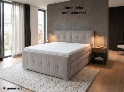 Boxspringbett 160x200 cm mit Topper & 2 Bettkästen