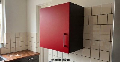 NEU: Hängeschrank 60 cm Grafit/Rot matt